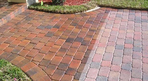 Pressure Washing Before and After